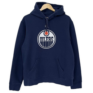 Edmonton Oilers O’Brien 97 NHL Fanatics Navy Blue Hoodie Sweatshirt Red Accents